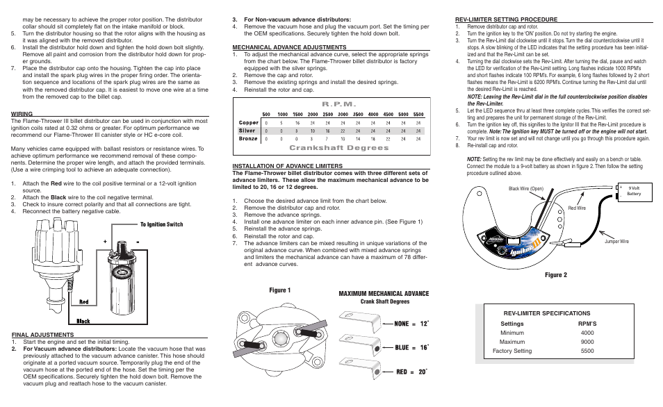 PerTronix Flame-Thrower Magnetic Trigger Billet Distributors Ignitor III User Manual | Page 2 / 2