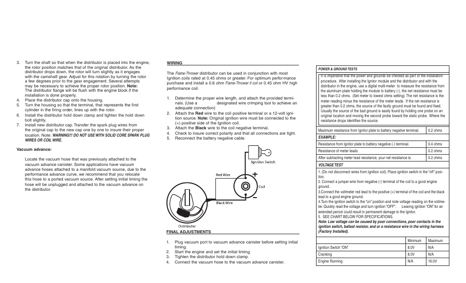 PerTronix Flame-Thrower Cast Distributors D174510 User Manual | Page 2 / 2