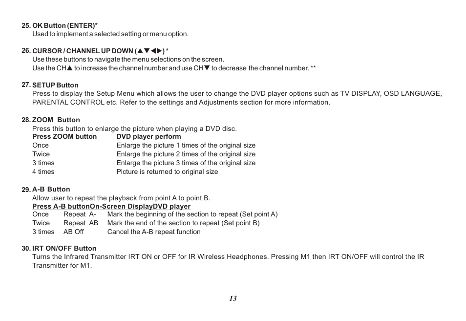 Audiovox HR7008PKG User Manual | Page 13 / 28