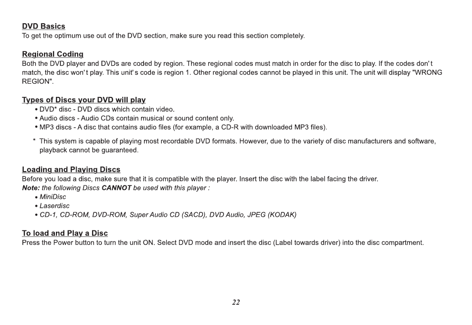 Audiovox HR7008PKG User Manual | Page 22 / 28