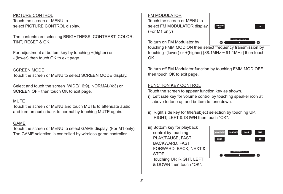 Audiovox HR7008PKG User Manual | Page 8 / 28