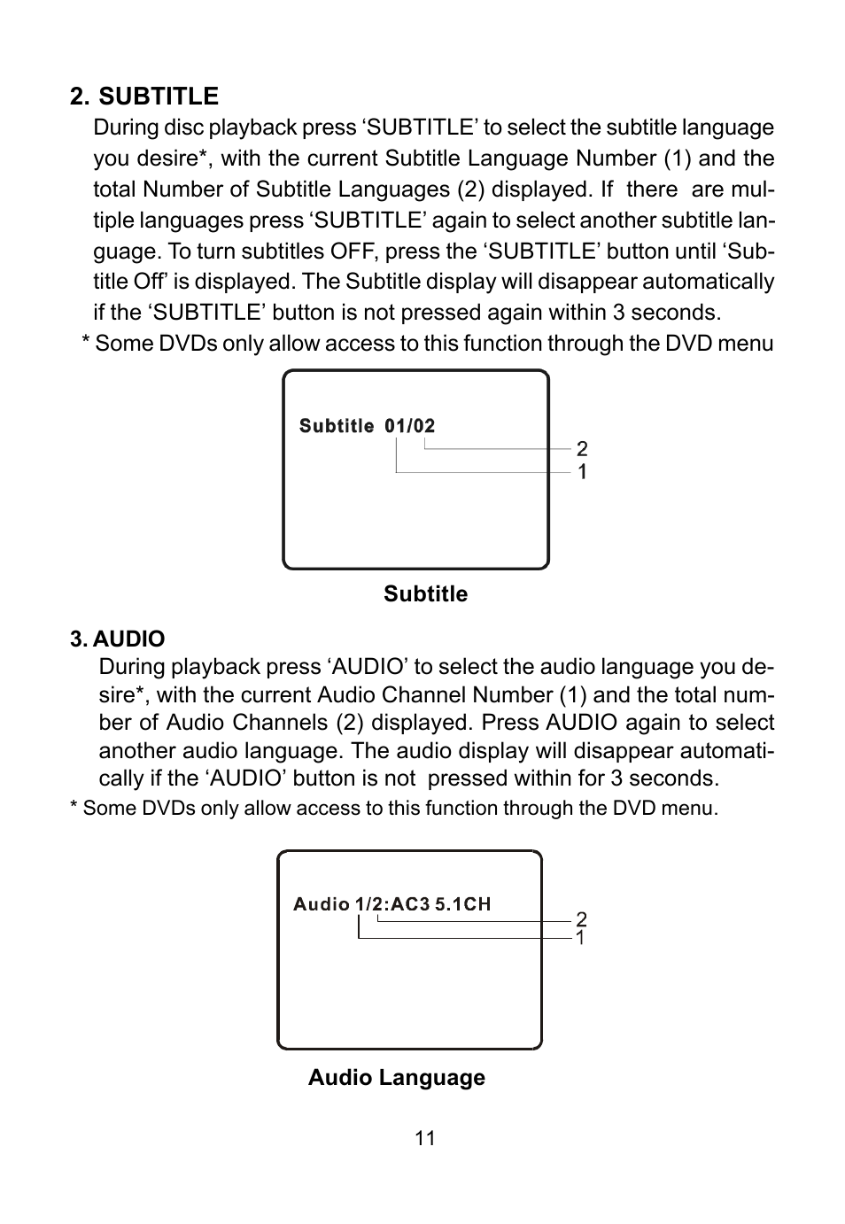 Audiovox D2016 User Manual | Page 11 / 28