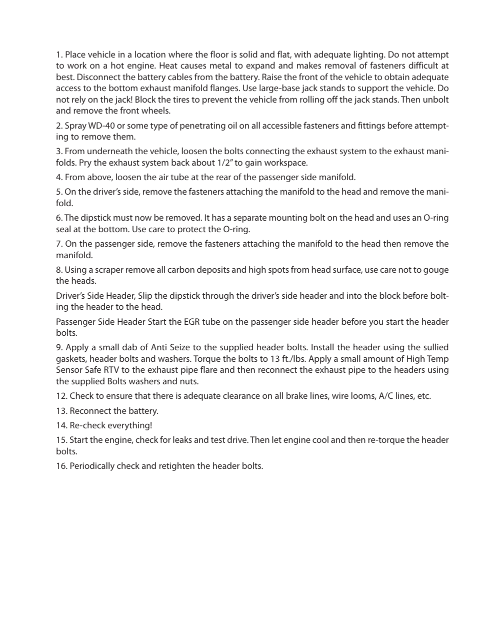 PerTronix JBA Exhaust 1672S User Manual | Page 3 / 5