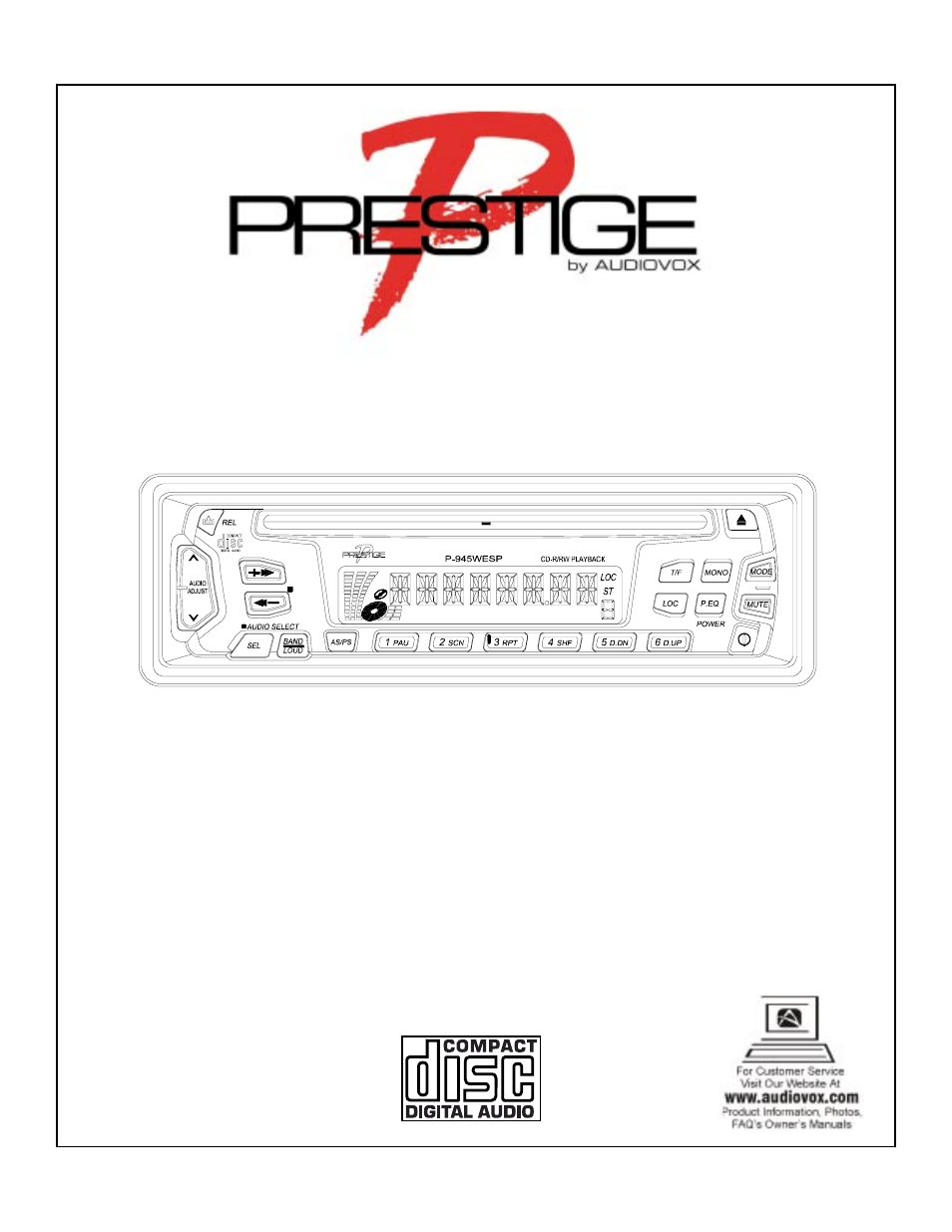 Audiovox P945WESP User Manual | 5 pages