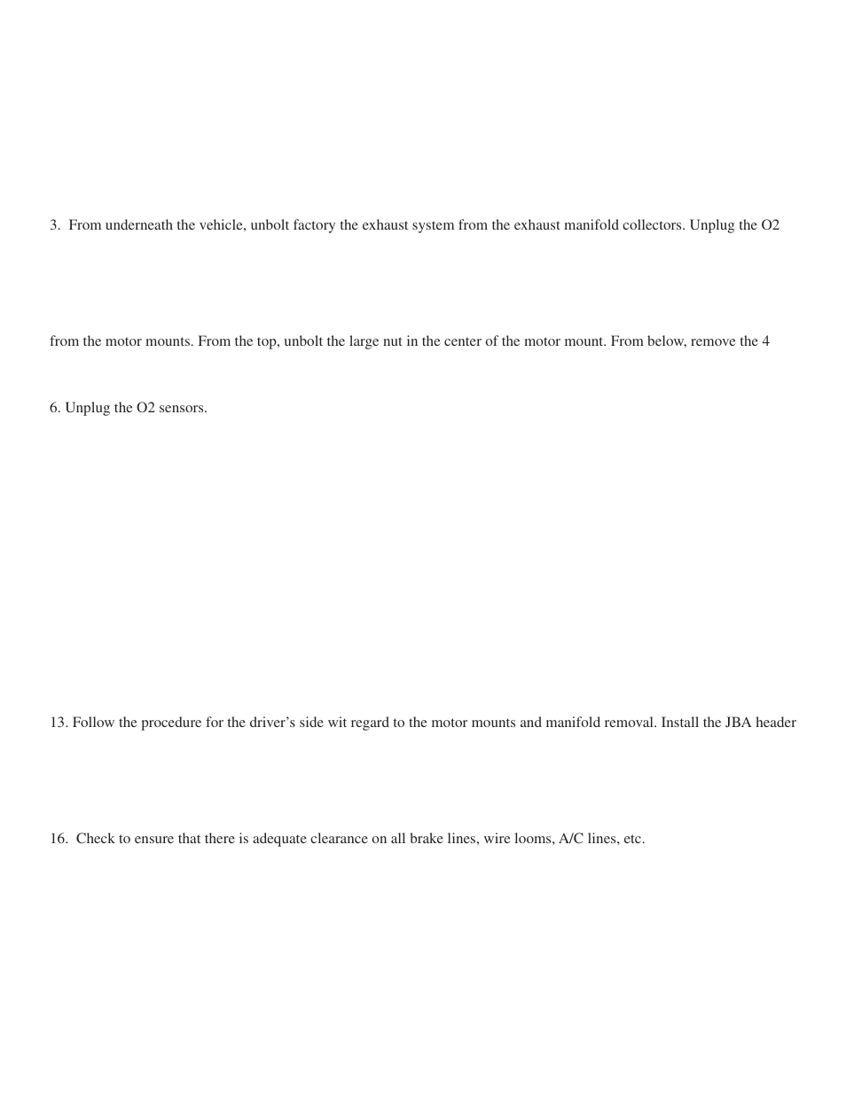 PerTronix JBA Exhaust 1685S User Manual | Page 3 / 5