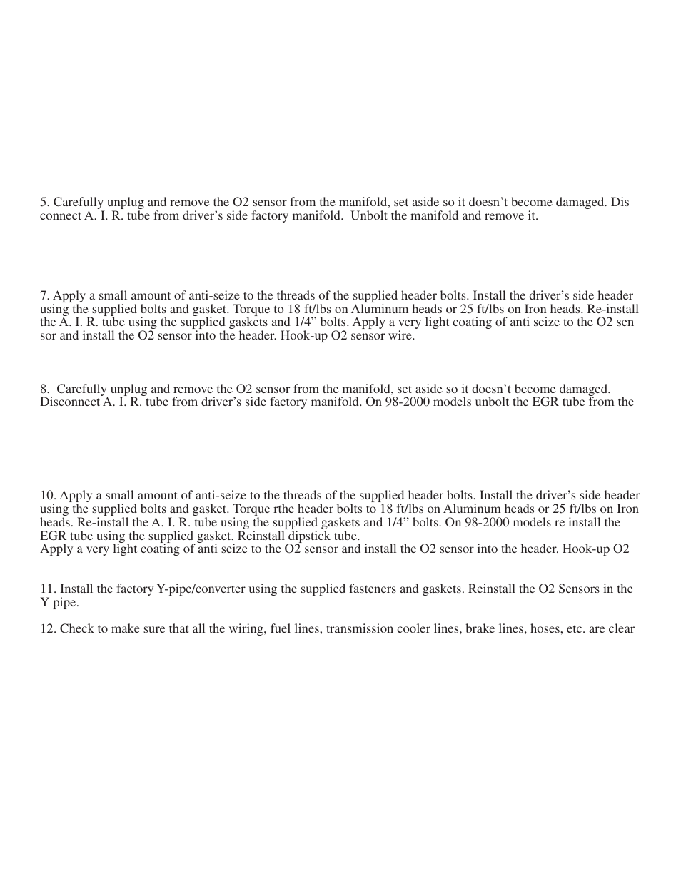 PerTronix JBA Exhaust 1808S-1 User Manual | Page 3 / 5