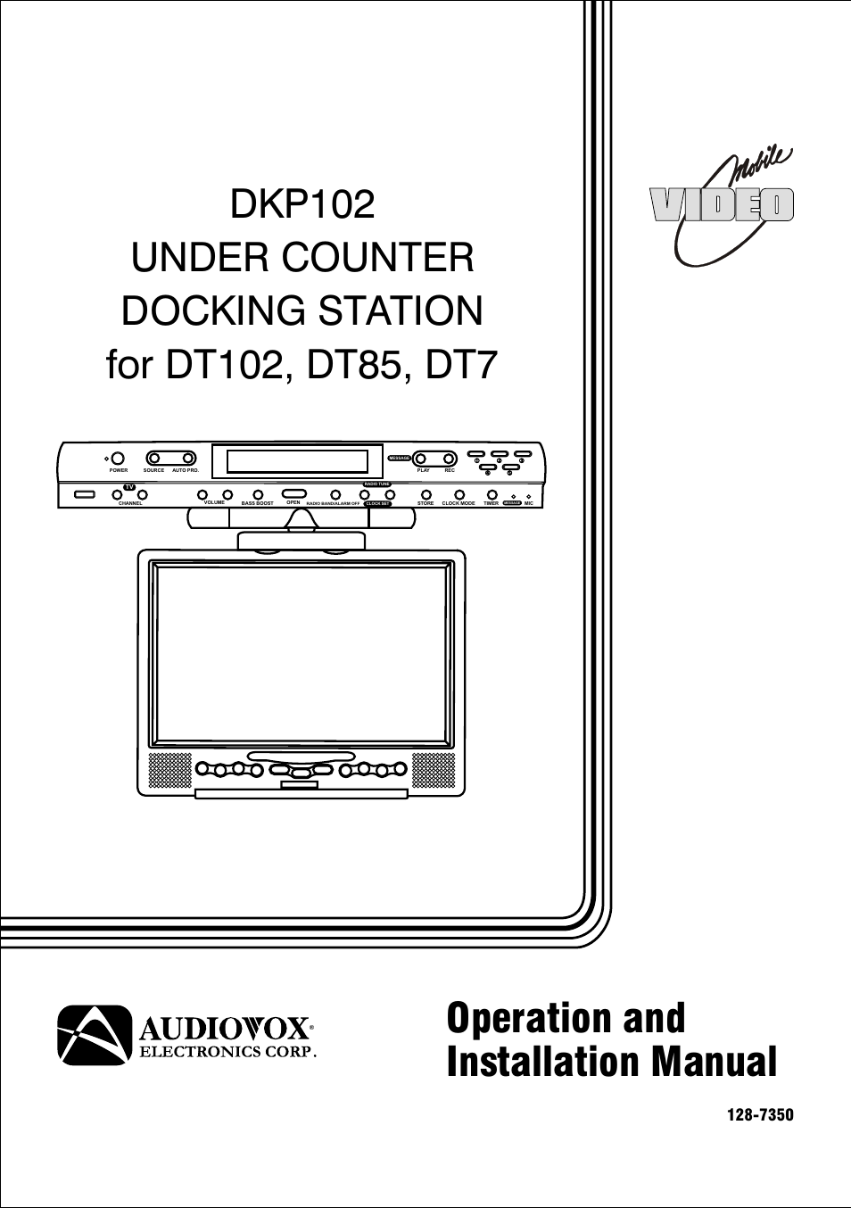 Audiovox DKP102 User Manual | 19 pages