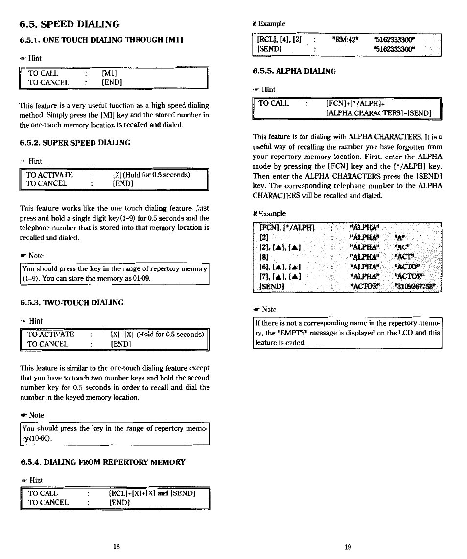 Speed diaung | Audiovox PR-130 User Manual | Page 10 / 19