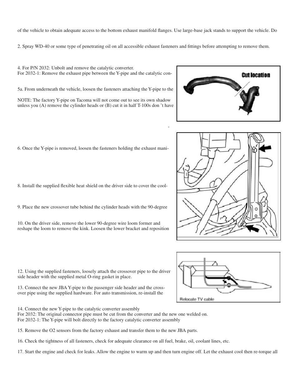 PerTronix JBA Exhaust 2032S-3 User Manual | Page 3 / 5