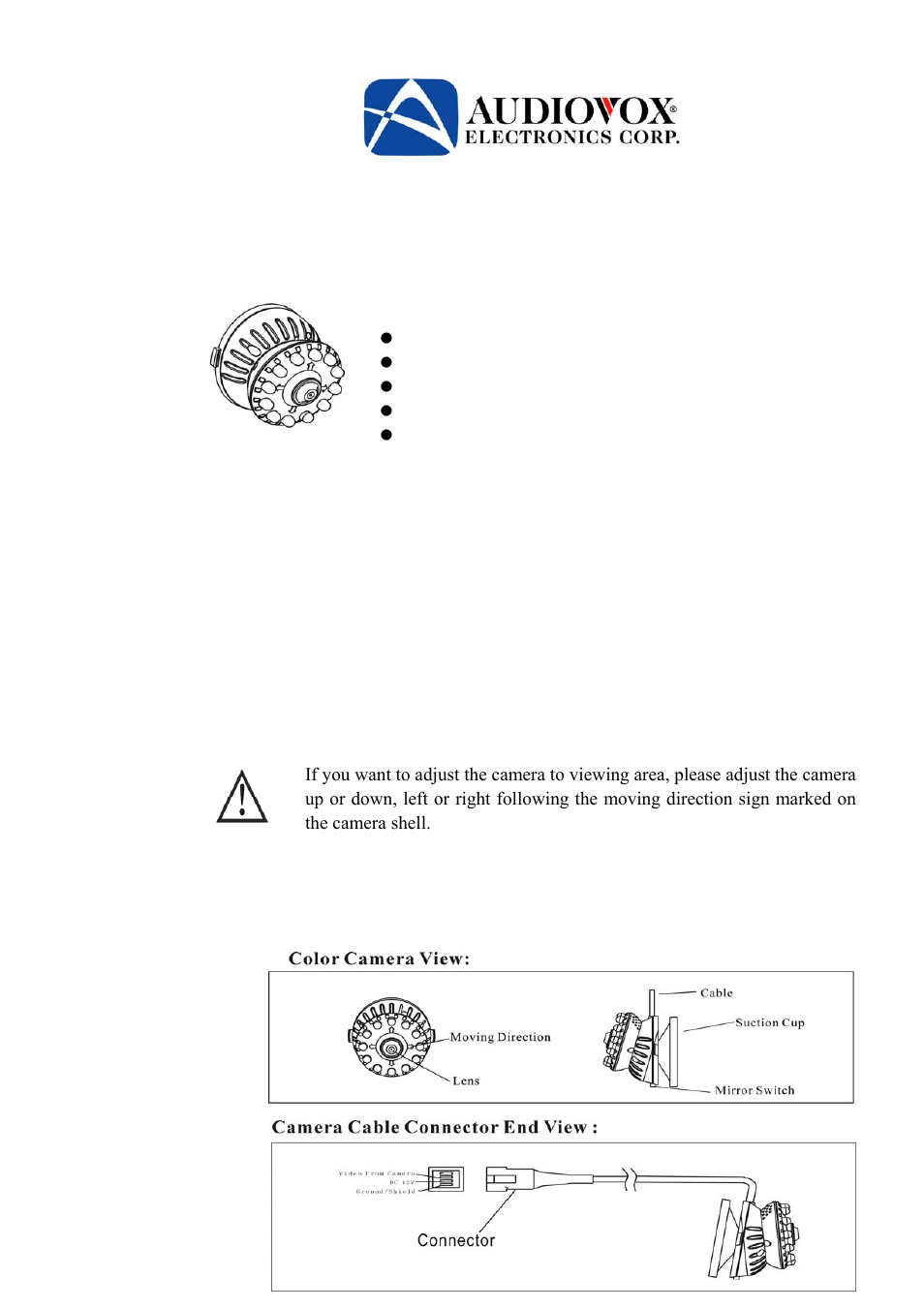 Audiovox ROSIBC User Manual | 5 pages