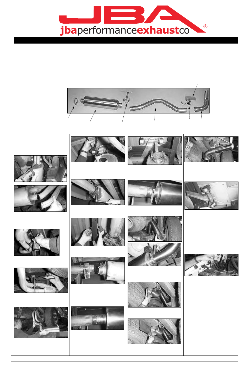 PerTronix JBA Exhaust 40-2511 User Manual | 1 page