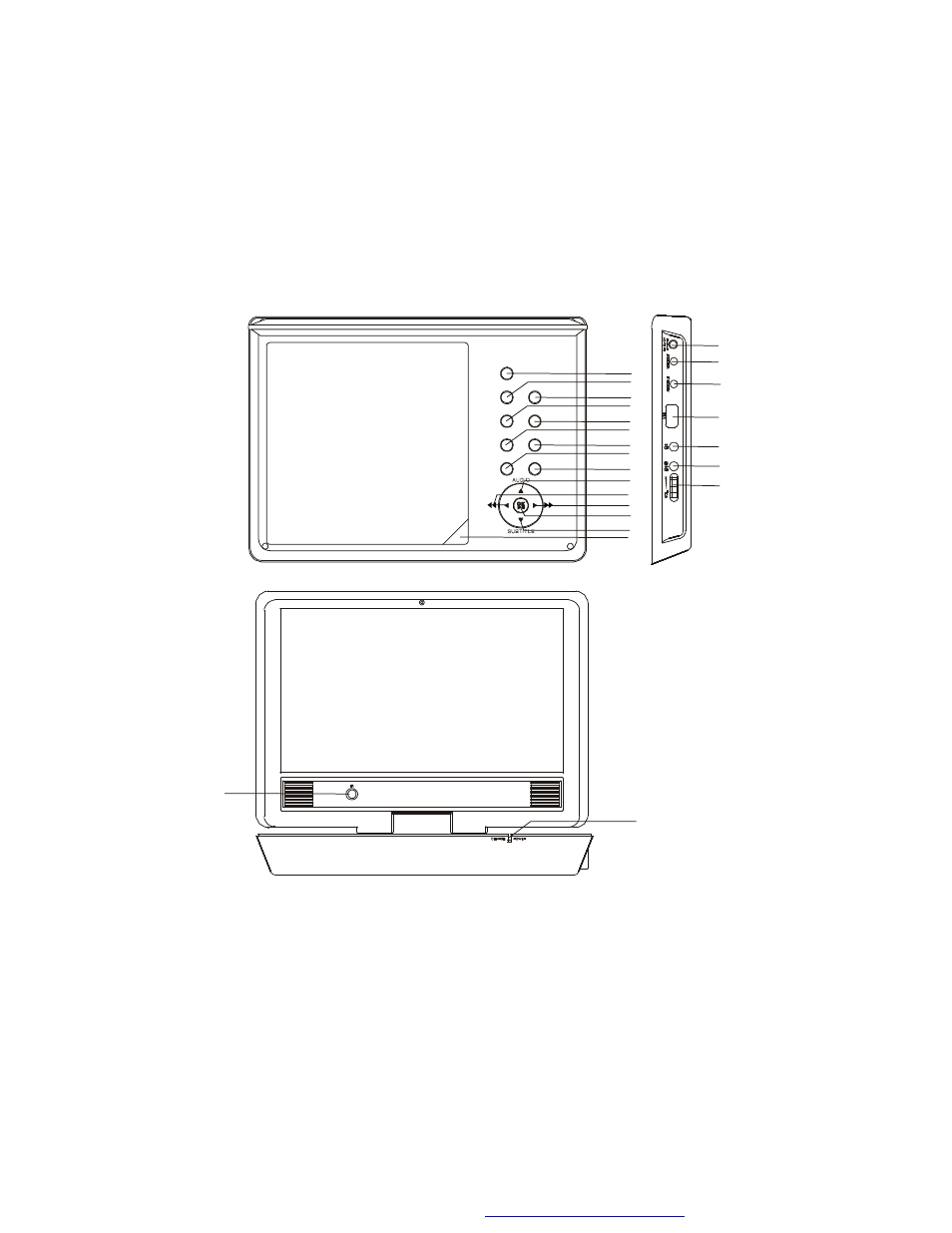 F. controls, indicators, and connectors, Unit view (refer to figure 3) figure 3 | Audiovox D9104 User Manual | Page 10 / 33