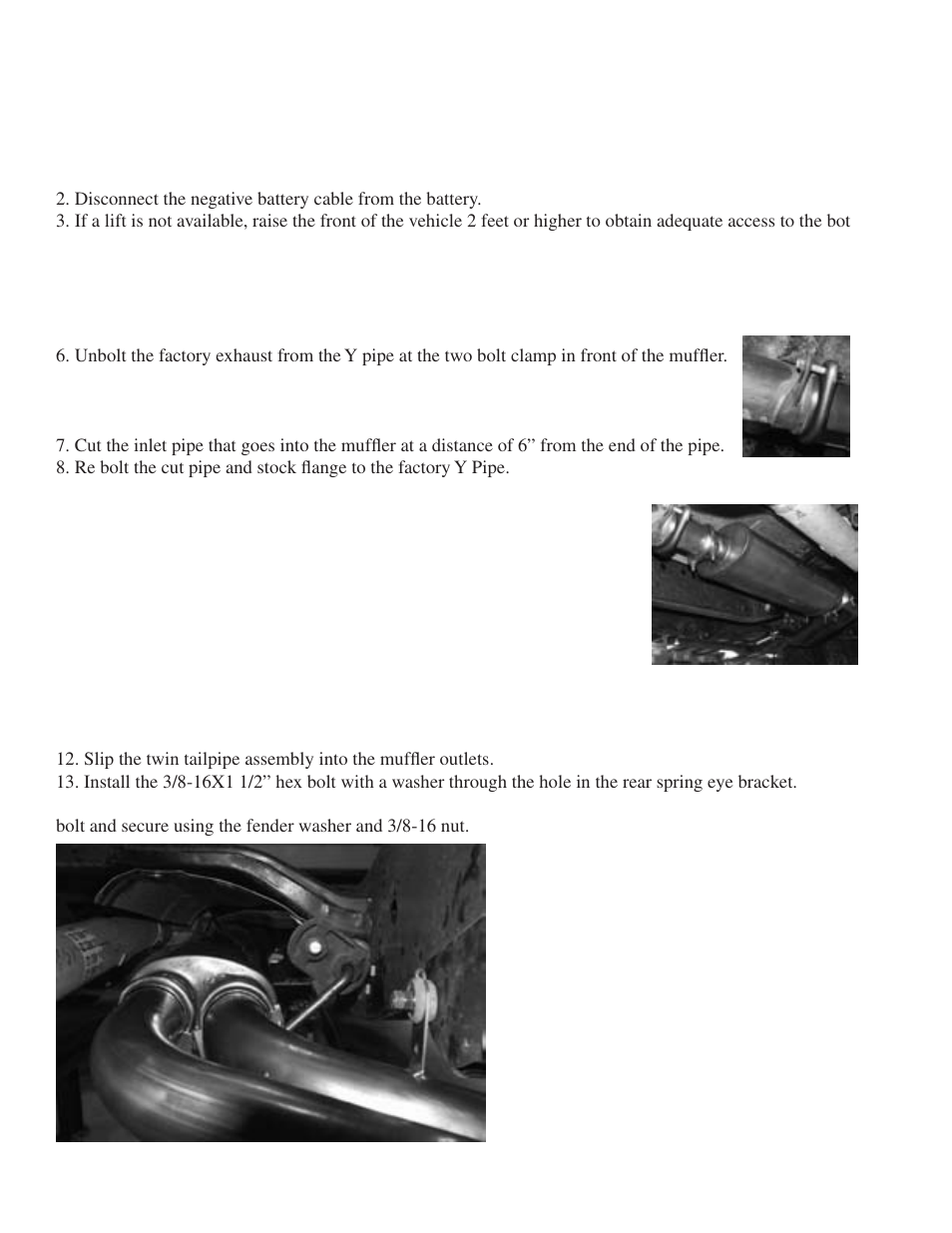 PerTronix JBA Exhaust 40-2537 User Manual | Page 3 / 4