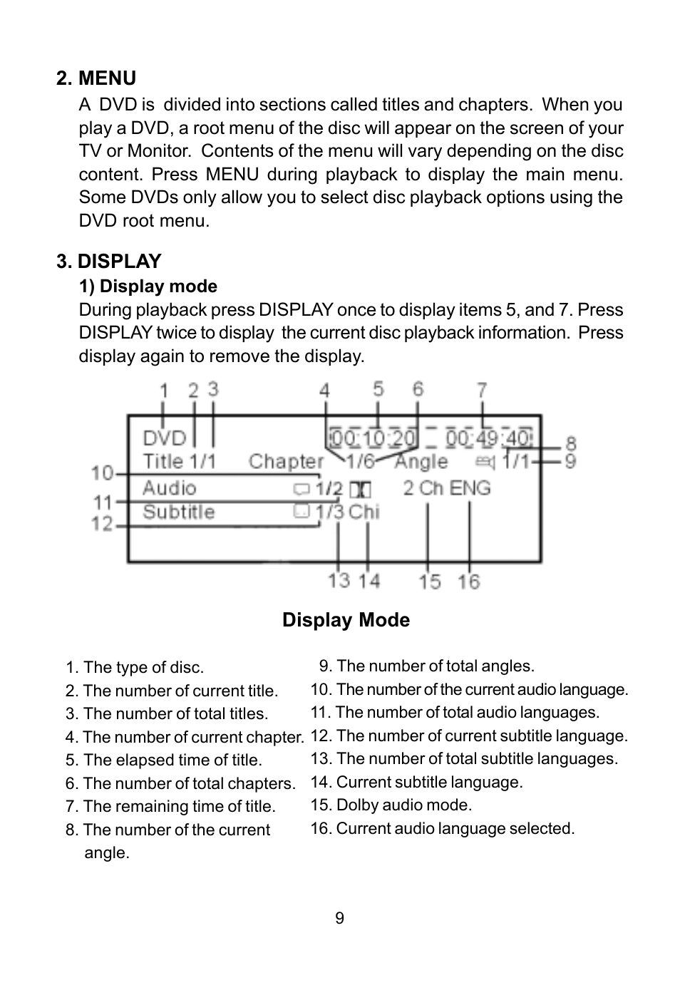 Audiovox AVD400 User Manual | Page 9 / 23