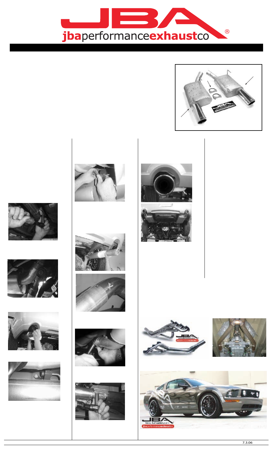 PerTronix JBA Exhaust 50-2627 User Manual | 1 page