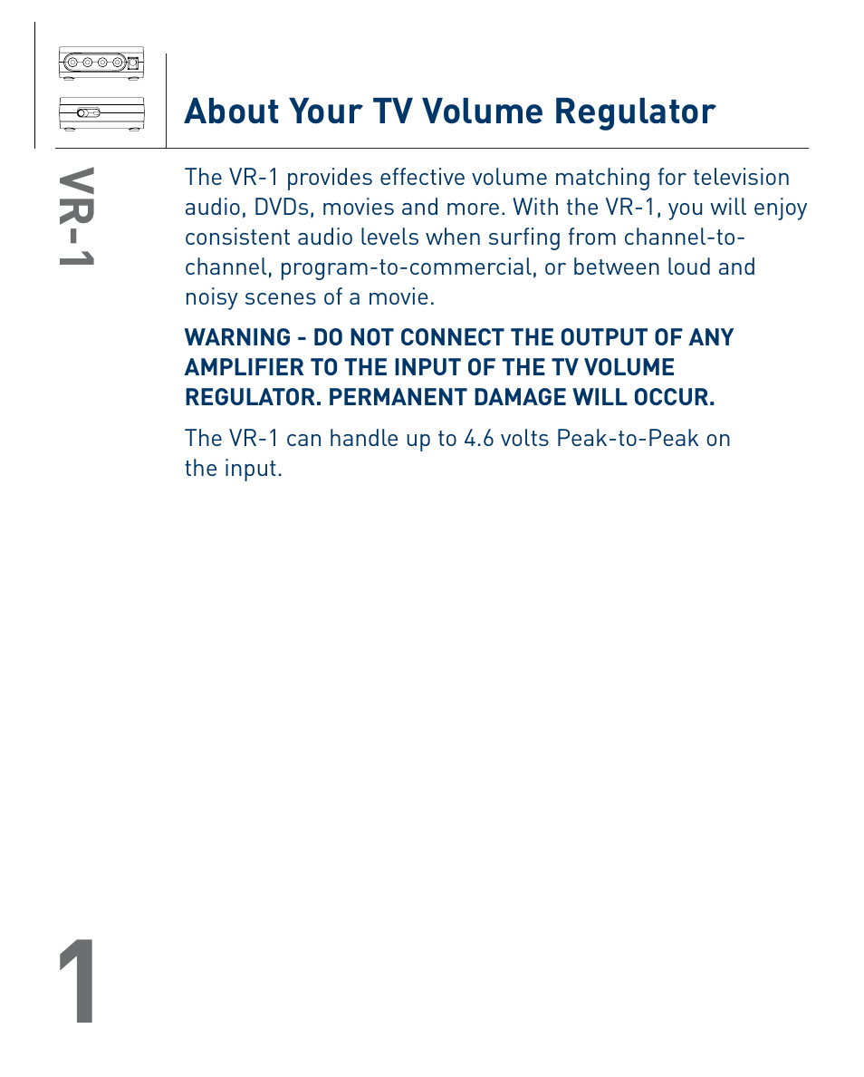 Audiovox VR-1 User Manual | Page 4 / 6