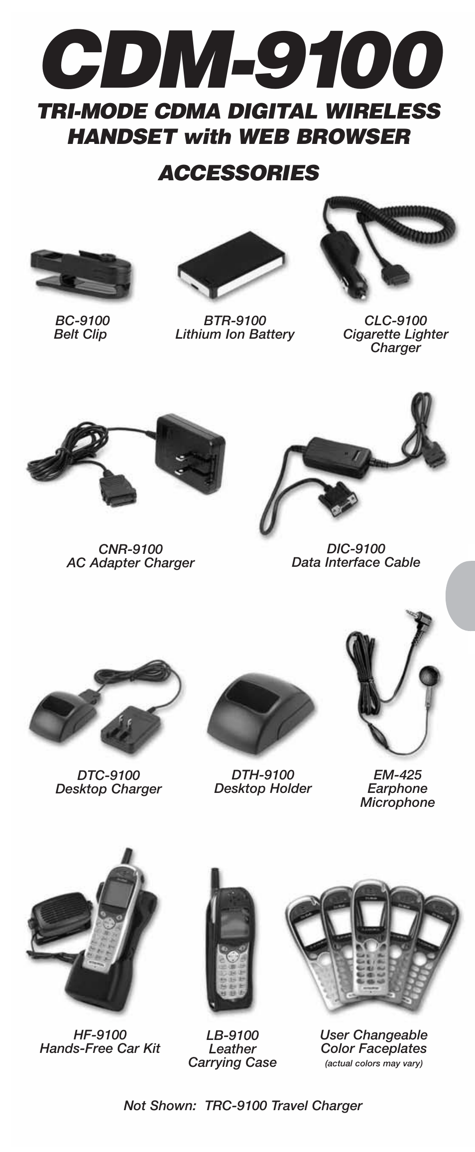 Cdm-9100 | Audiovox CDM-9100 User Manual | Page 105 / 107
