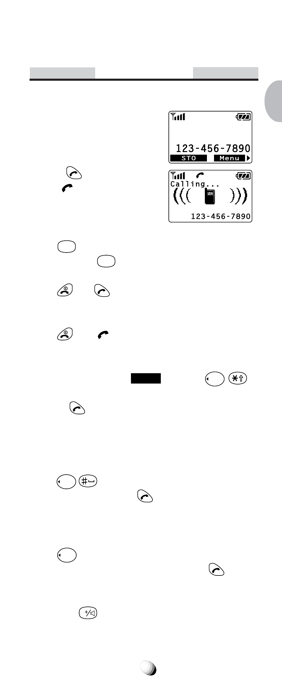 Basic operation, Placing calls, Last number redial | Phonebook dialing | Audiovox CDM-9100 User Manual | Page 25 / 107