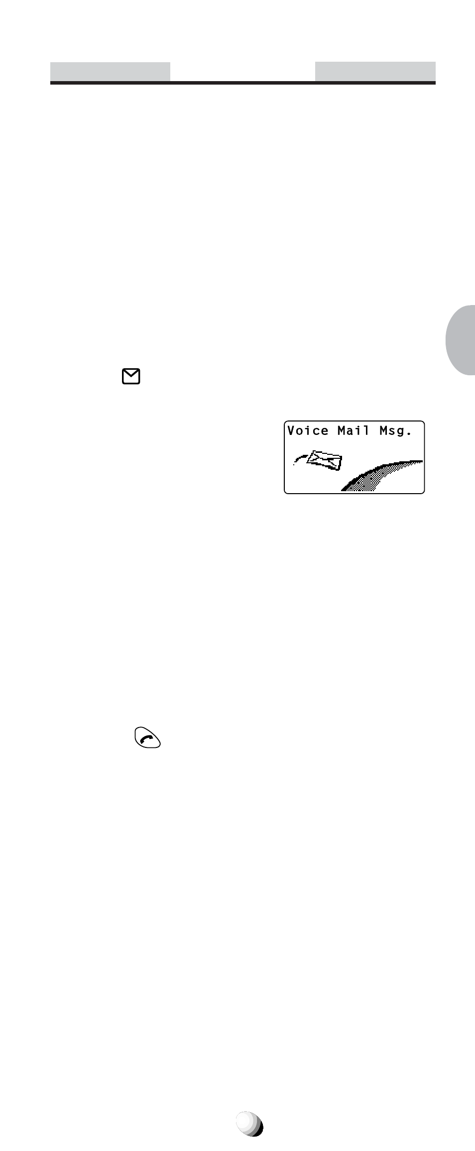 Voice mail, Voice mail notification | Audiovox CDM-9100 User Manual | Page 59 / 107