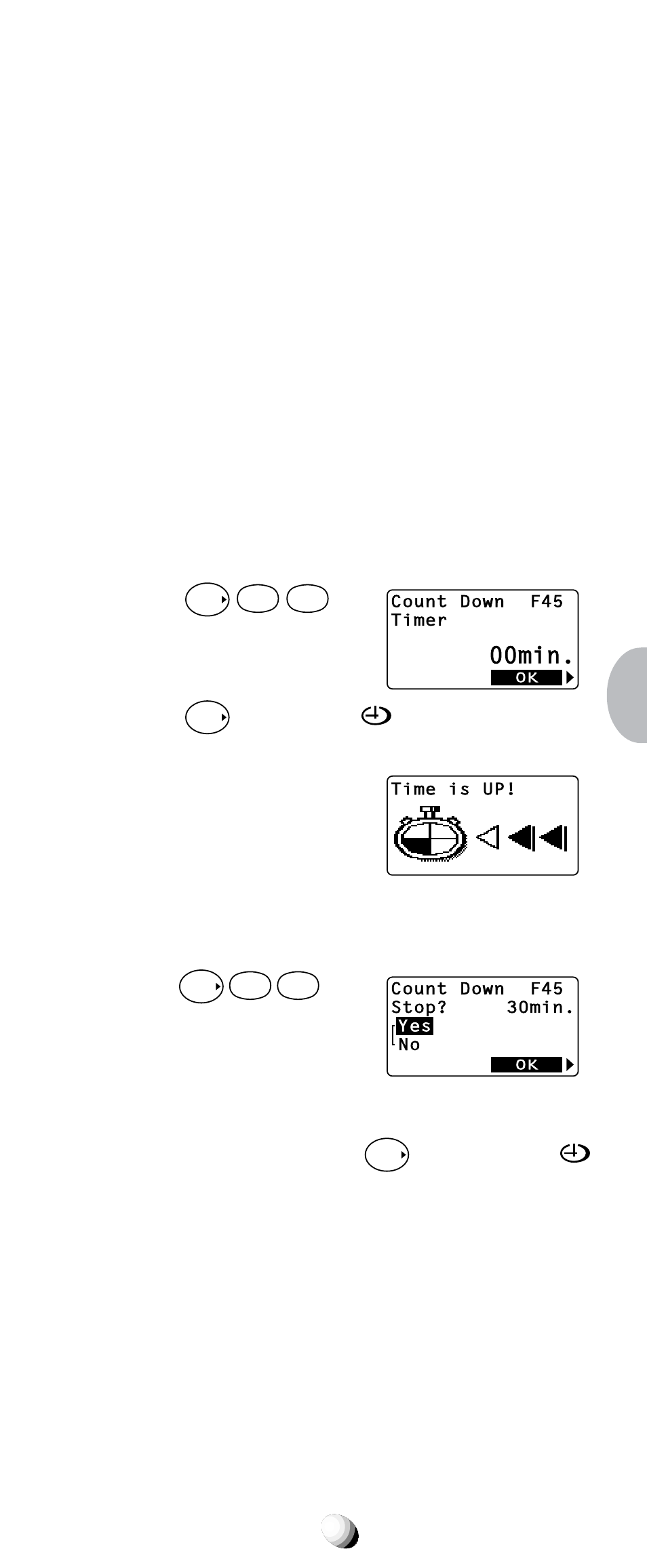Countdown timer (f45), 00min | Audiovox CDM-9100 User Manual | Page 79 / 107