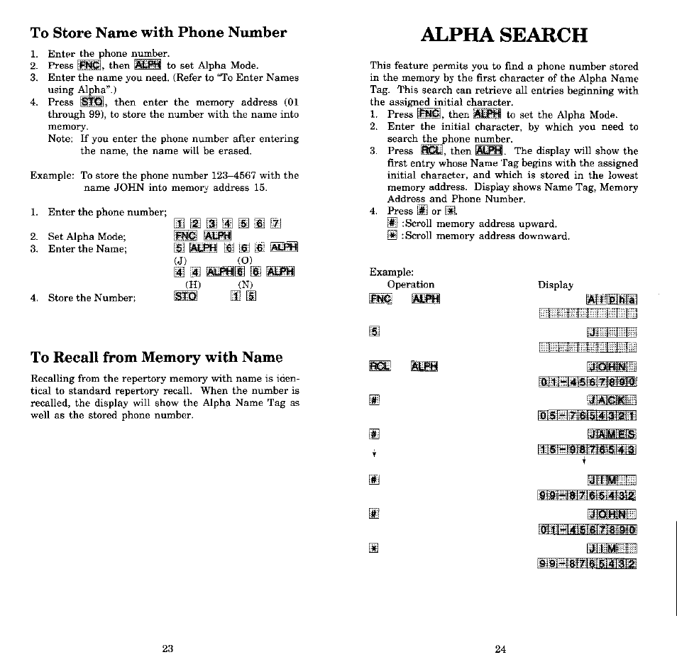 Alpha search | Audiovox MVX-550 User Manual | Page 13 / 22