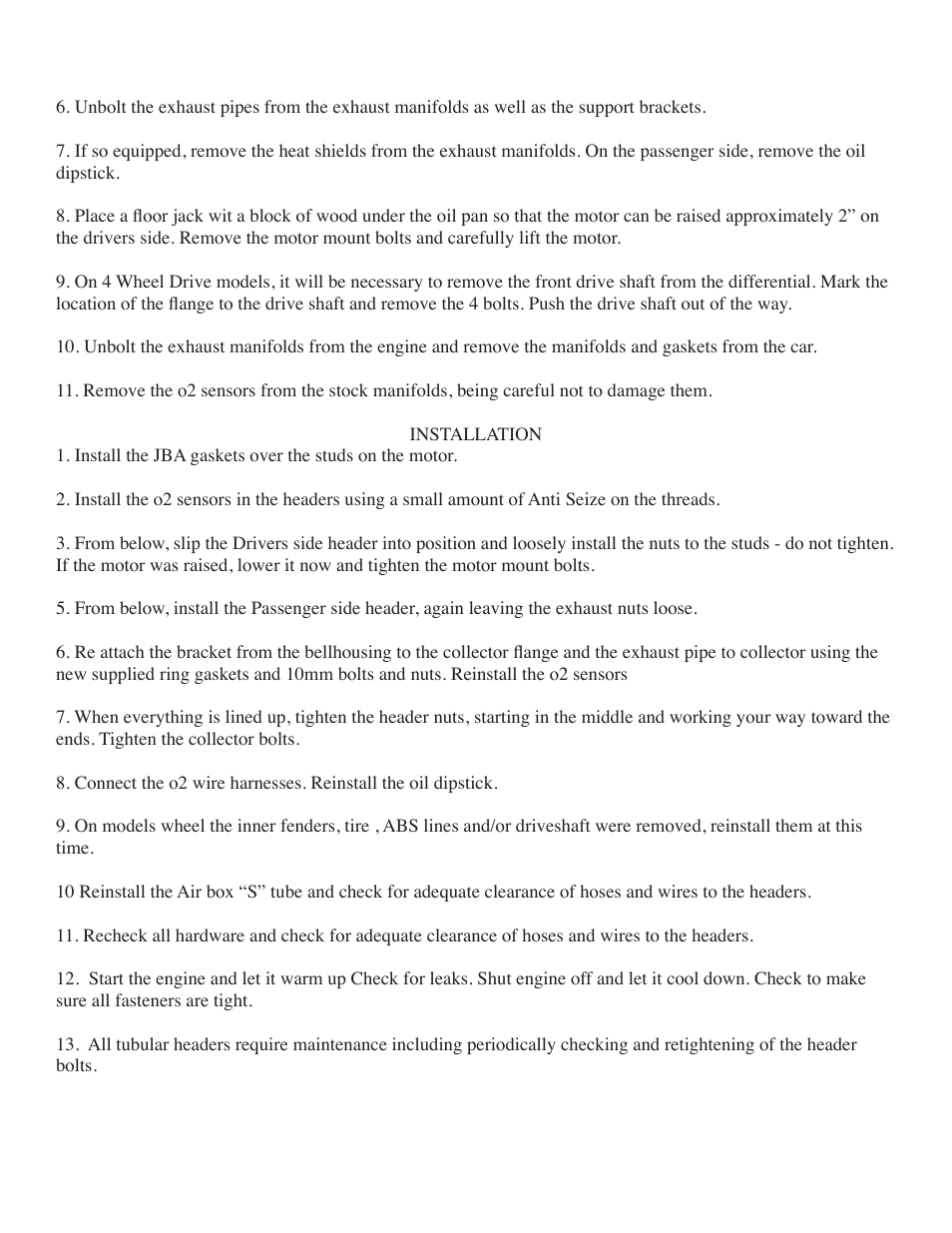 PerTronix JBA Exhaust 6035S User Manual | Page 3 / 5