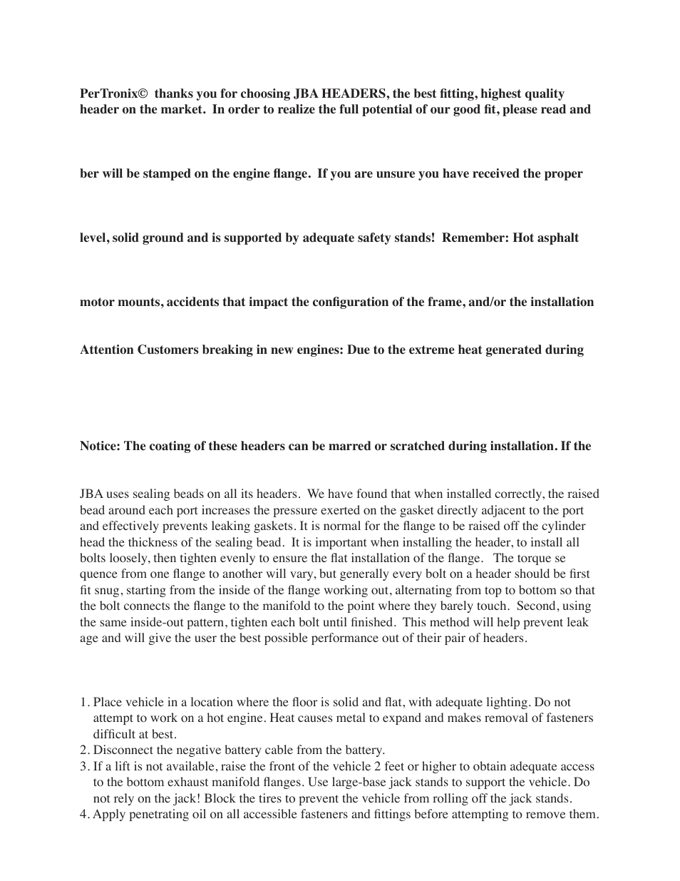 PerTronix JBA Exhaust 6641S User Manual | Page 2 / 5