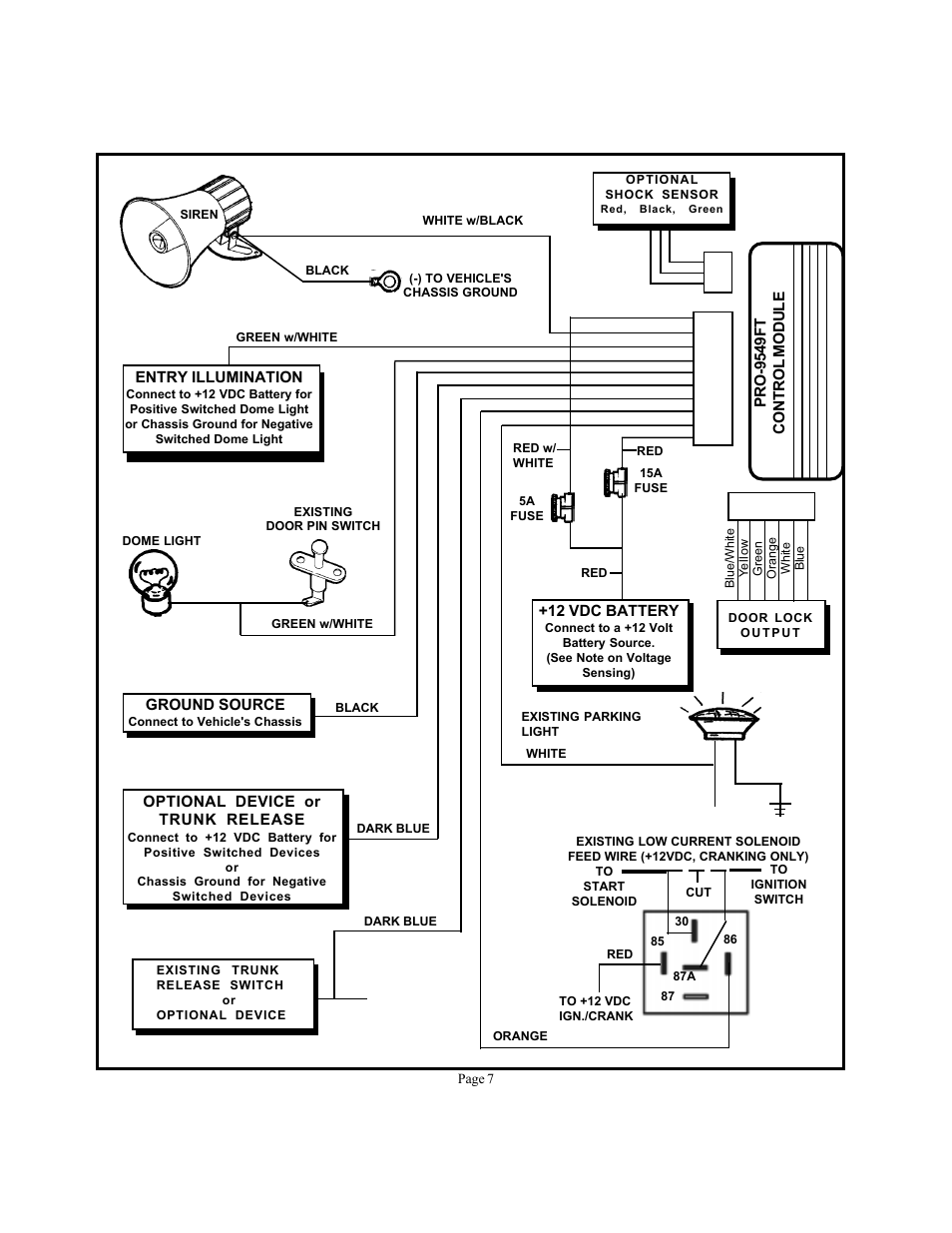 Audiovox PRO 9549FT User Manual | Page 7 / 8
