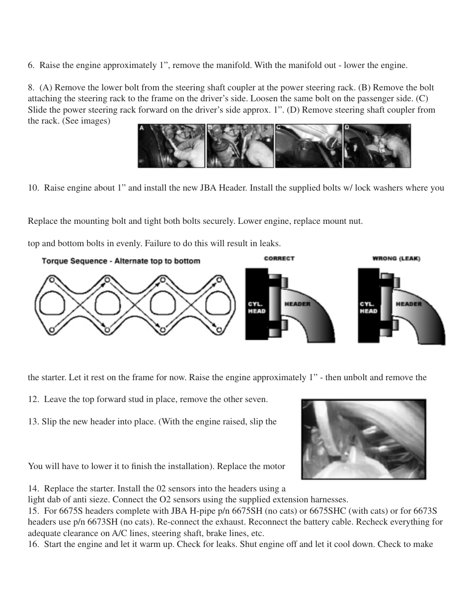 PerTronix JBA Exhaust 6675S User Manual | Page 3 / 4