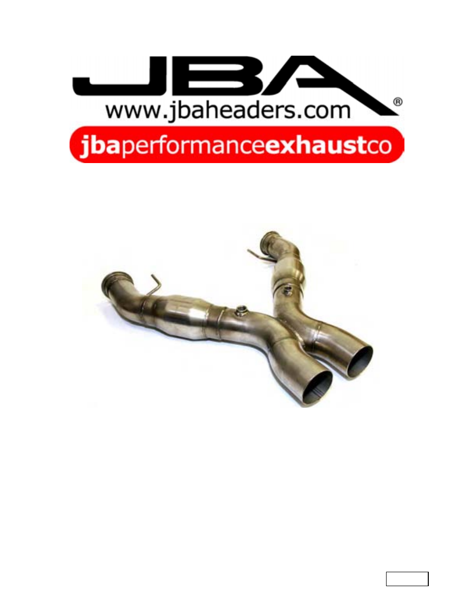 PerTronix JBA Exhaust 6696SXC User Manual | 2 pages