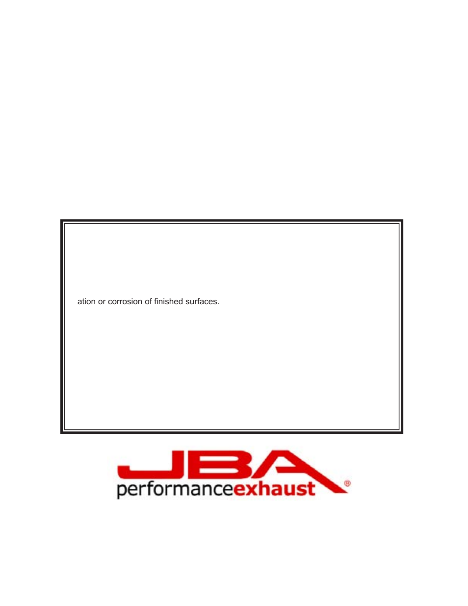 Limited one year warranty | PerTronix JBA Exhaust 6819S User Manual | Page 4 / 5