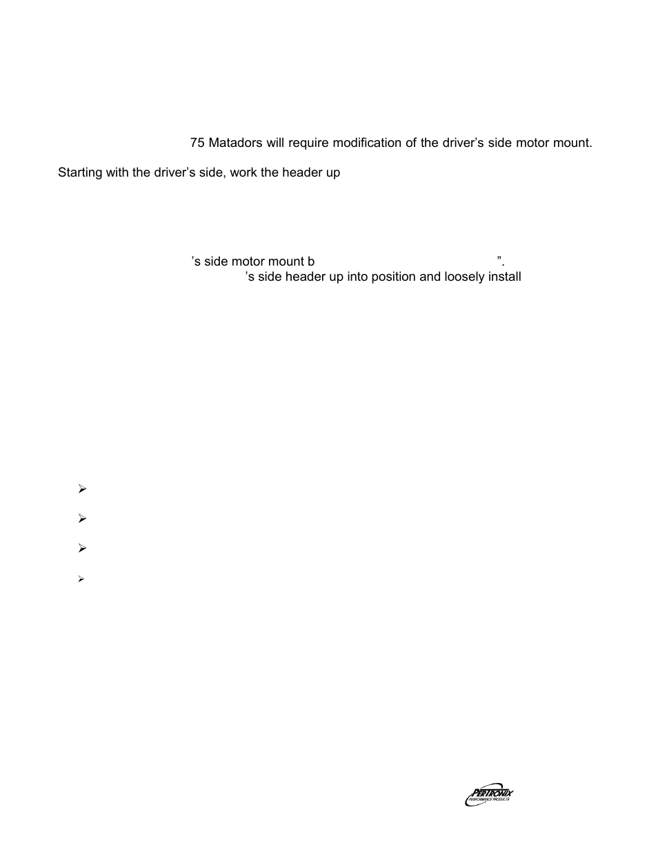 PerTronix Dougs Headers D104 User Manual | Page 2 / 3