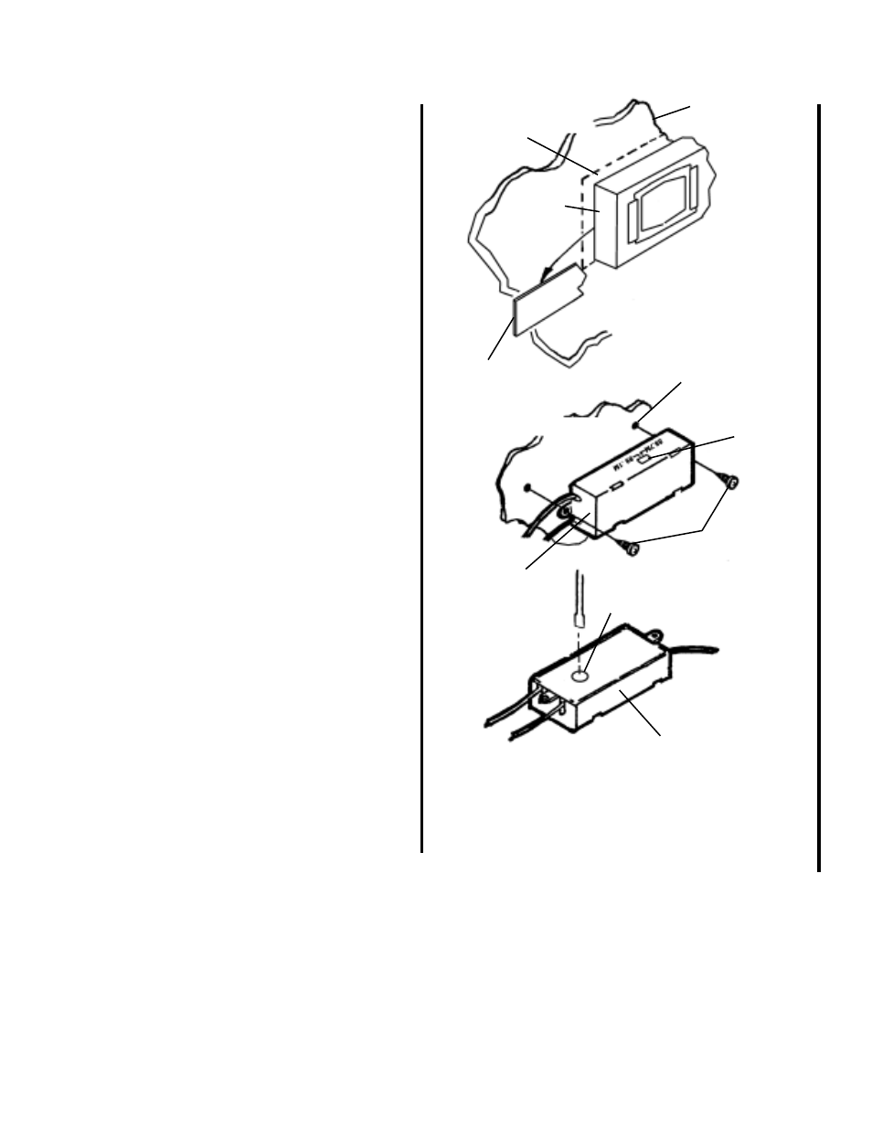Mounting the remote control, Mounting the fm modulator, Adjustment of fm modulator tuning | Audiovox ACC-56 User Manual | Page 12 / 20