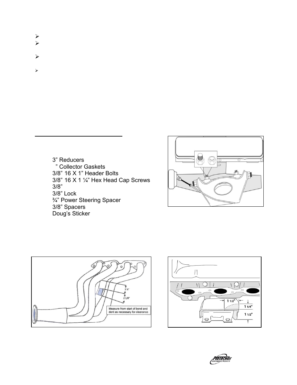 PerTronix Dougs Headers D322 User Manual | Page 3 / 4