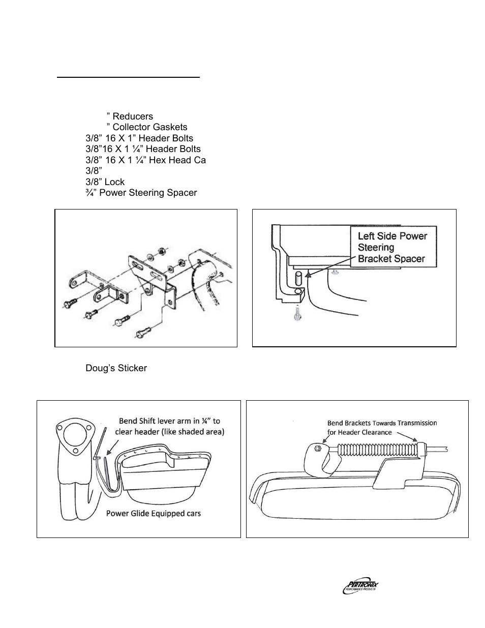 PerTronix Dougs Headers D323 User Manual | Page 3 / 4