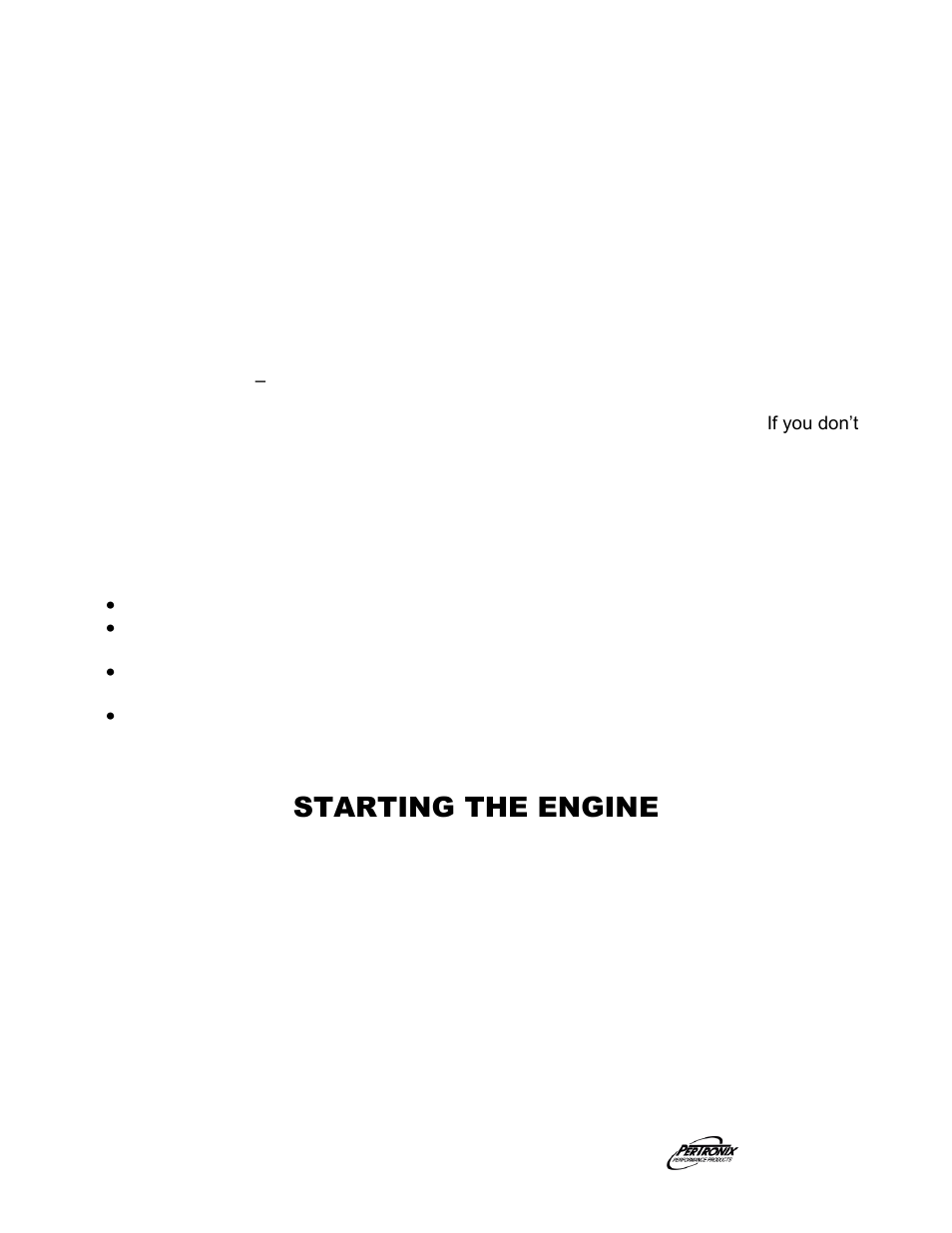 Installation, Important check list, Starting the engine | PerTronix Dougs Headers D329 User Manual | Page 2 / 3
