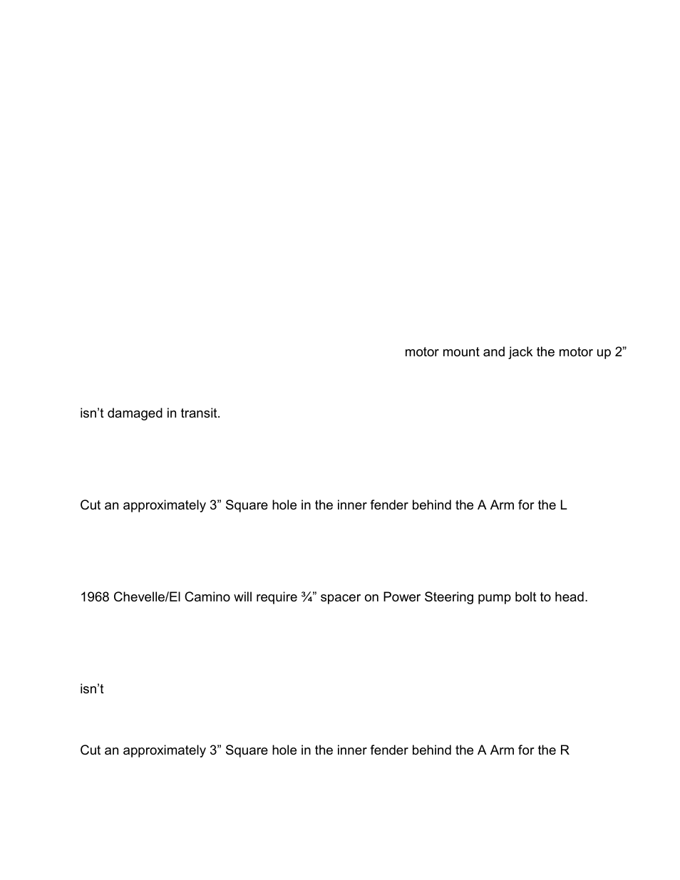 Installation | PerTronix Dougs Headers D331 User Manual | Page 2 / 3