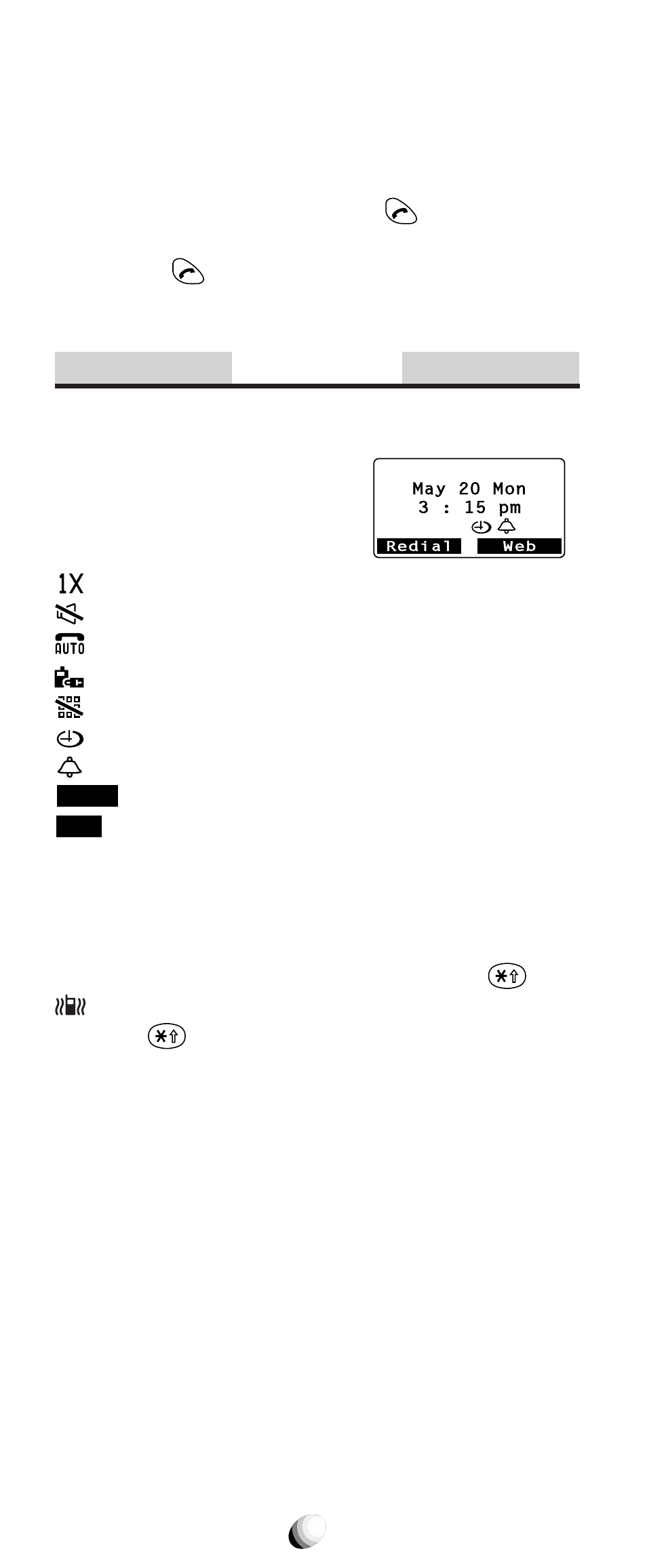 Standby, Three-way calling, Indicators on standby | Vibrating alert, Multilingual | Audiovox CDM-9150X User Manual | Page 30 / 107