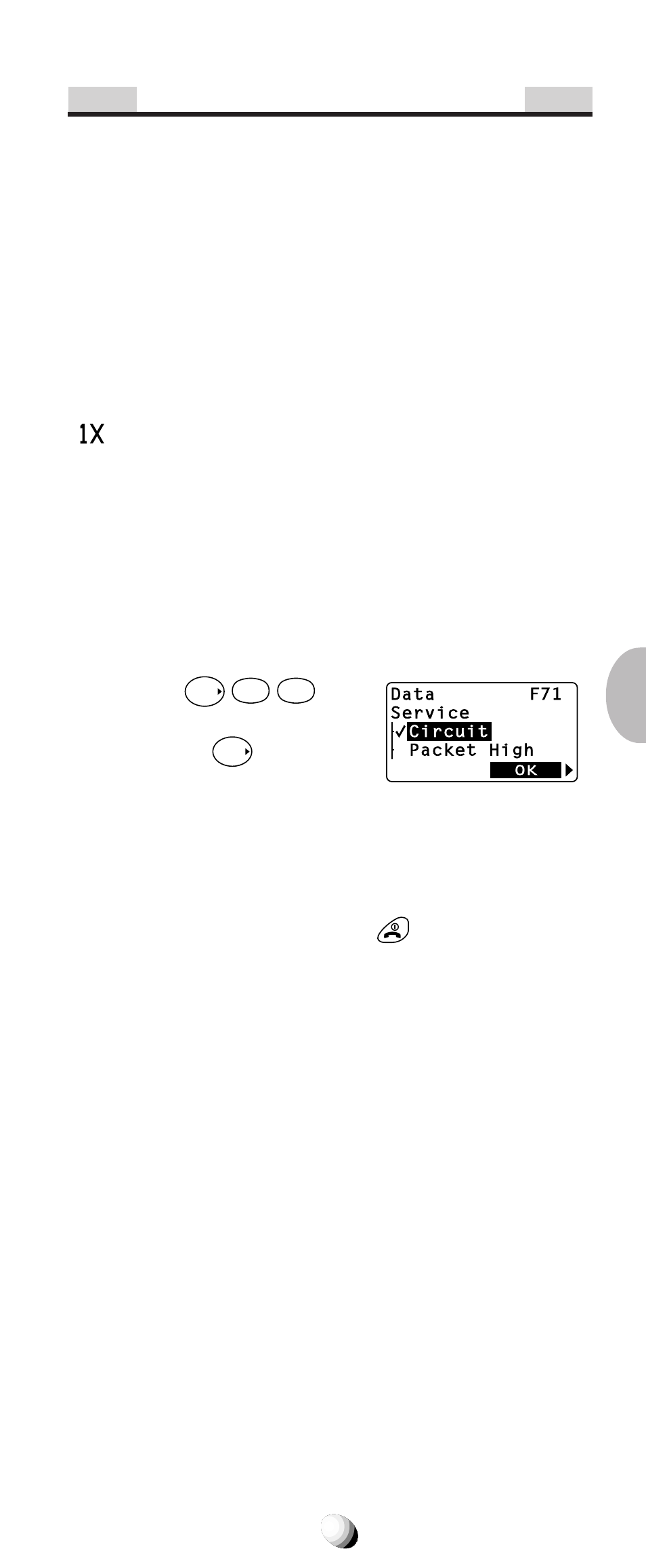 Data communications, Service mode (f71) | Audiovox CDM-9150X User Manual | Page 87 / 107