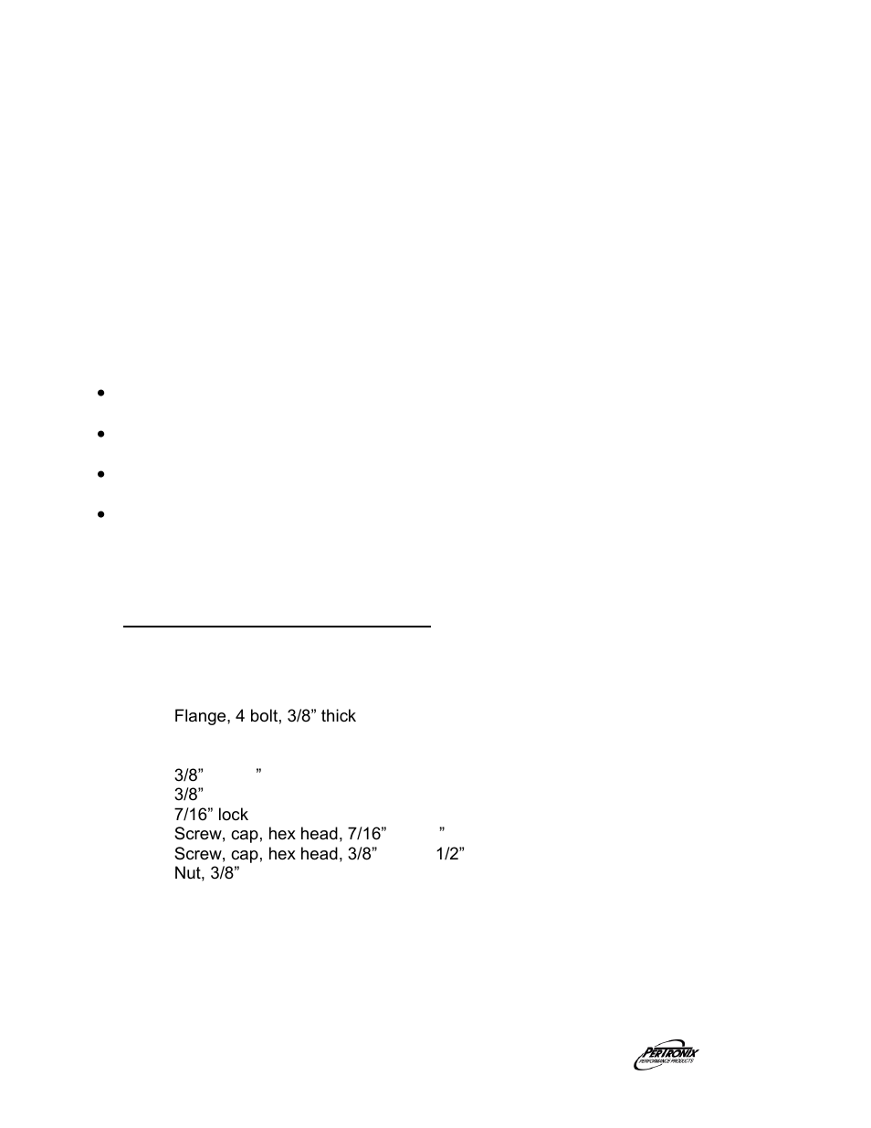 Start the engine, Important check list, Parts list | PerTronix Dougs Headers D3325 User Manual | Page 3 / 3