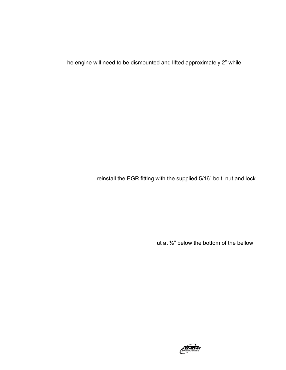 Assembly, Start the engine | PerTronix Dougs Headers D3326 User Manual | Page 2 / 3
