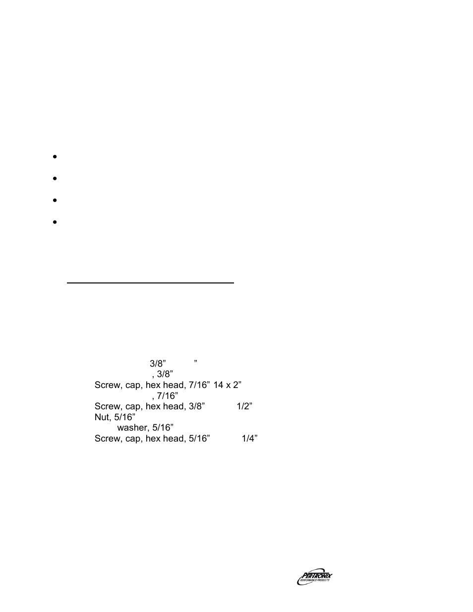 Important check list, Parts list | PerTronix Dougs Headers D3326 User Manual | Page 3 / 3