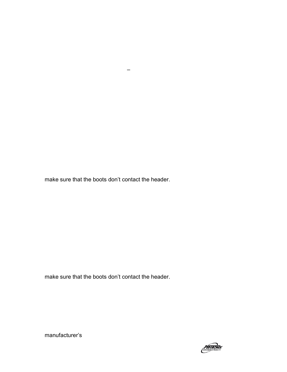Installation | PerTronix Dougs Headers D3340 User Manual | Page 2 / 3