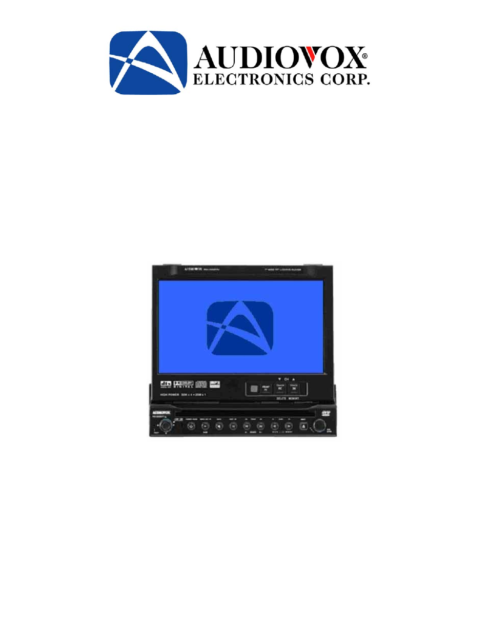 Audiovox PAV2000DTV User Manual | 58 pages