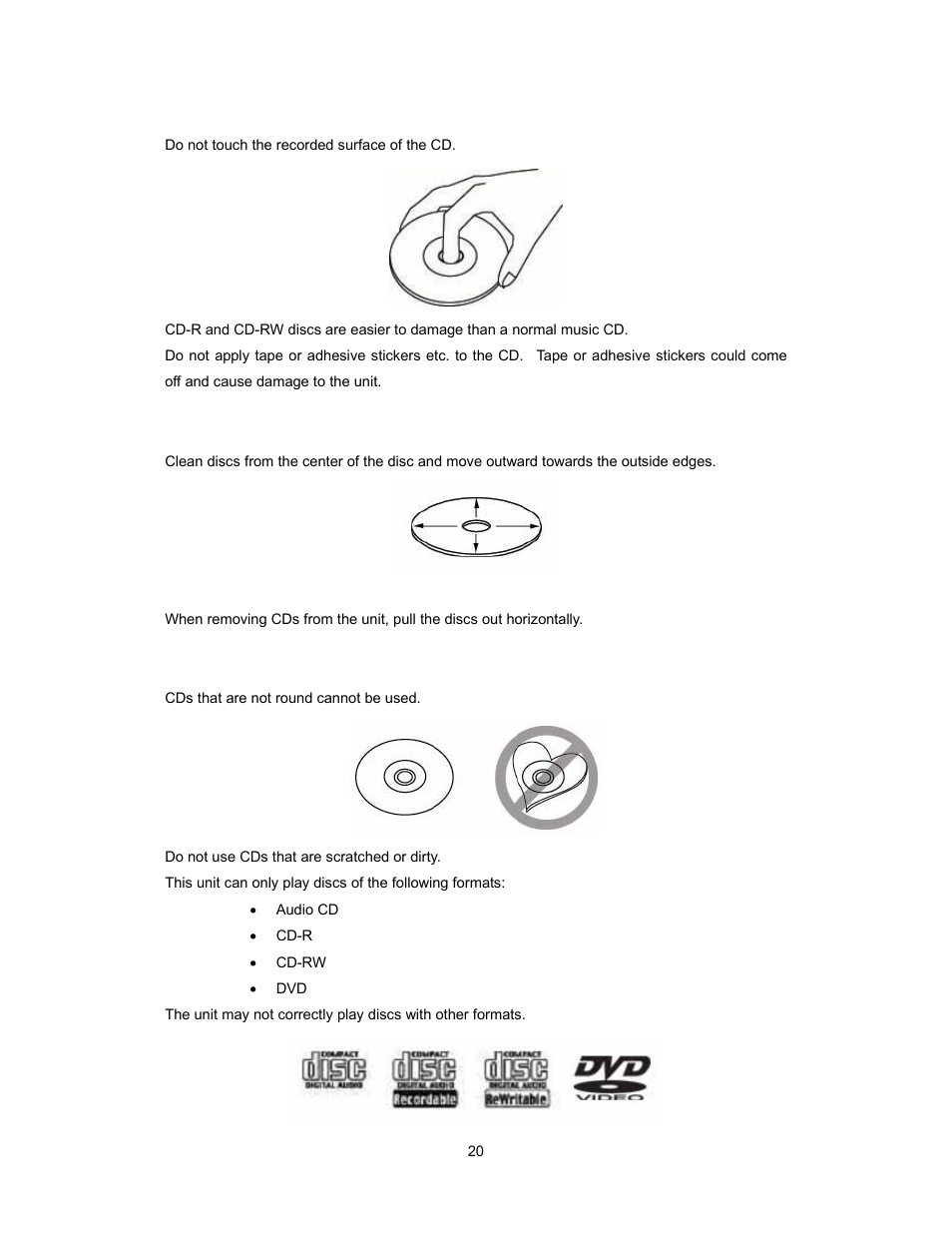 Handling cds | Audiovox PAV2000DTV User Manual | Page 21 / 58