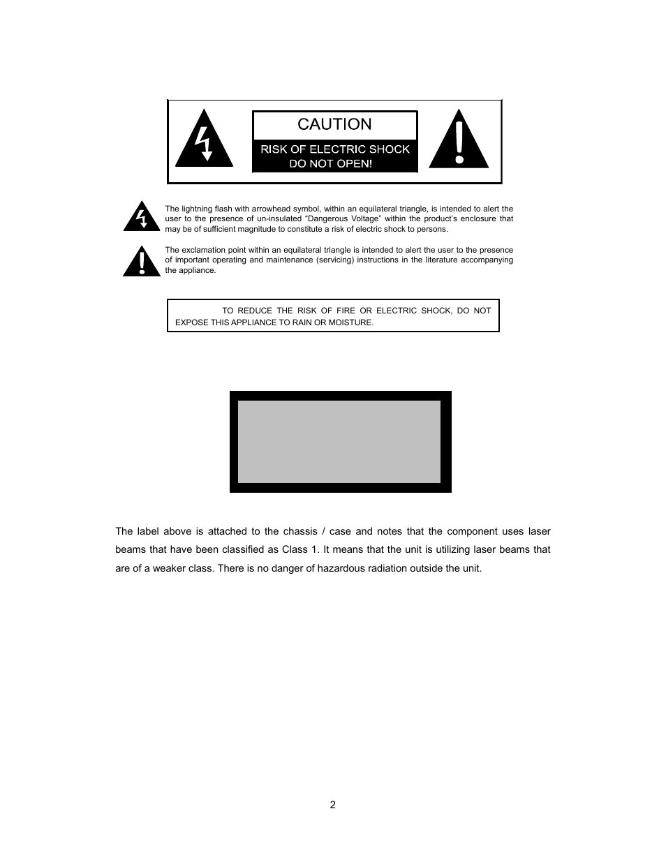 Cautions and warnings | Audiovox PAV2000DTV User Manual | Page 3 / 58
