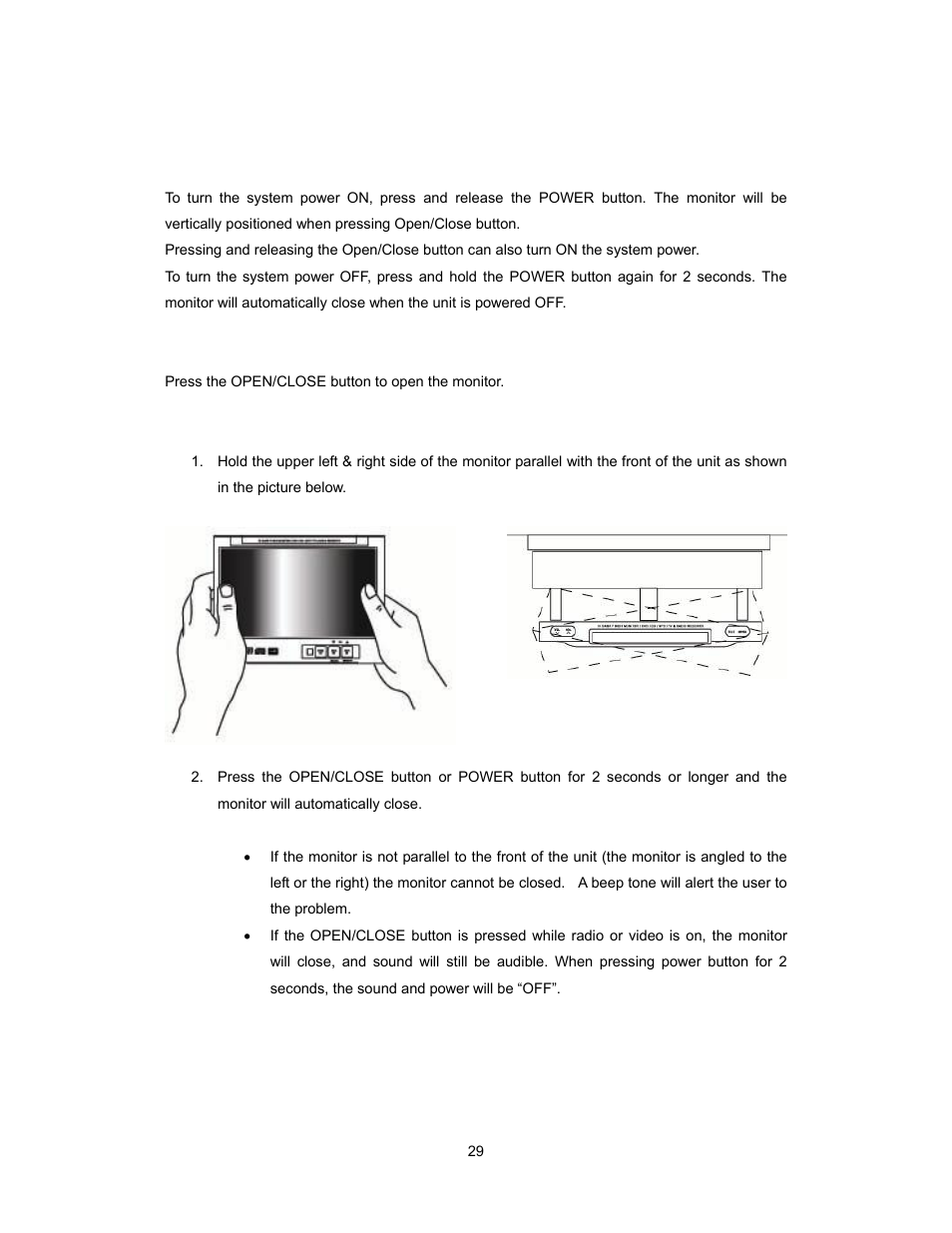 System operation | Audiovox PAV2000DTV User Manual | Page 30 / 58