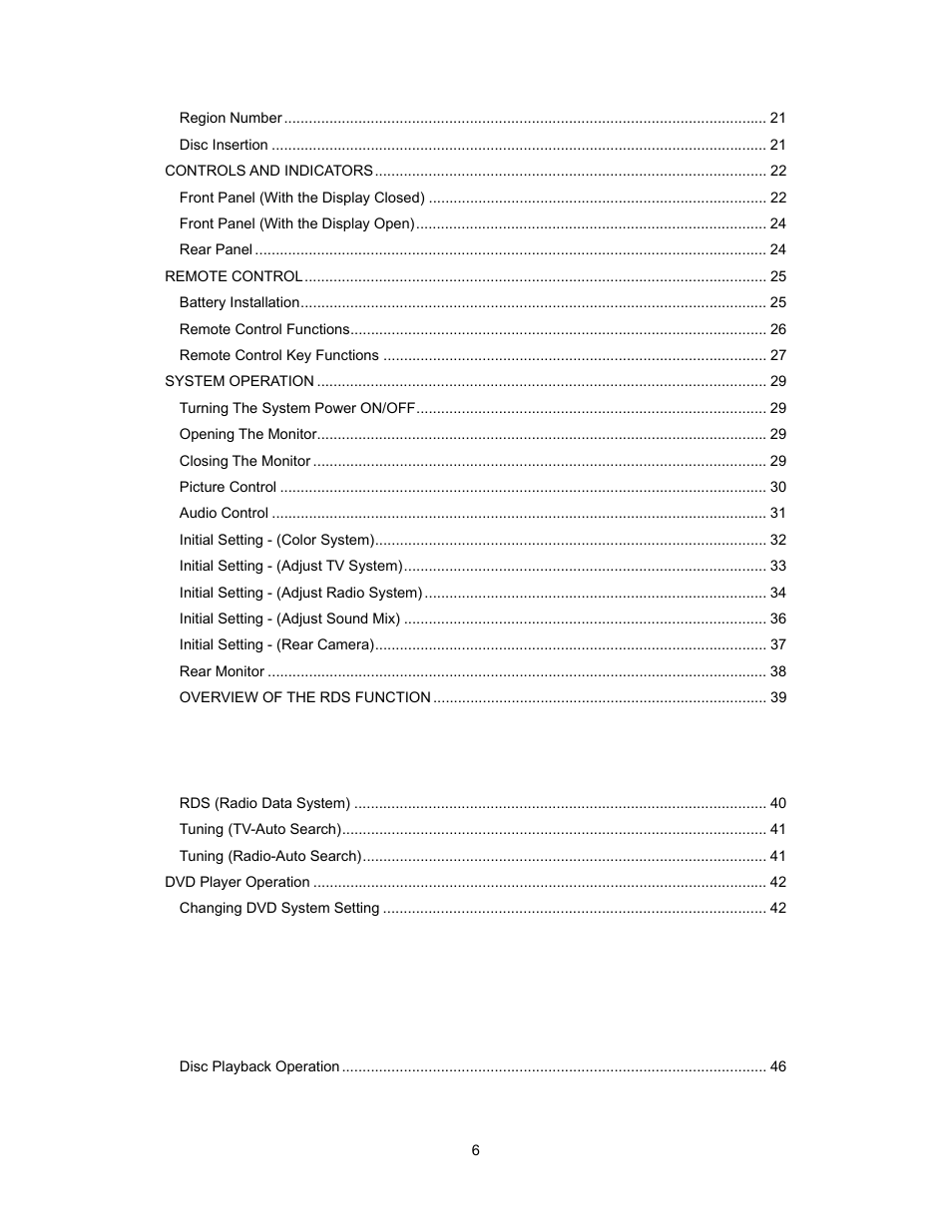 Audiovox PAV2000DTV User Manual | Page 7 / 58