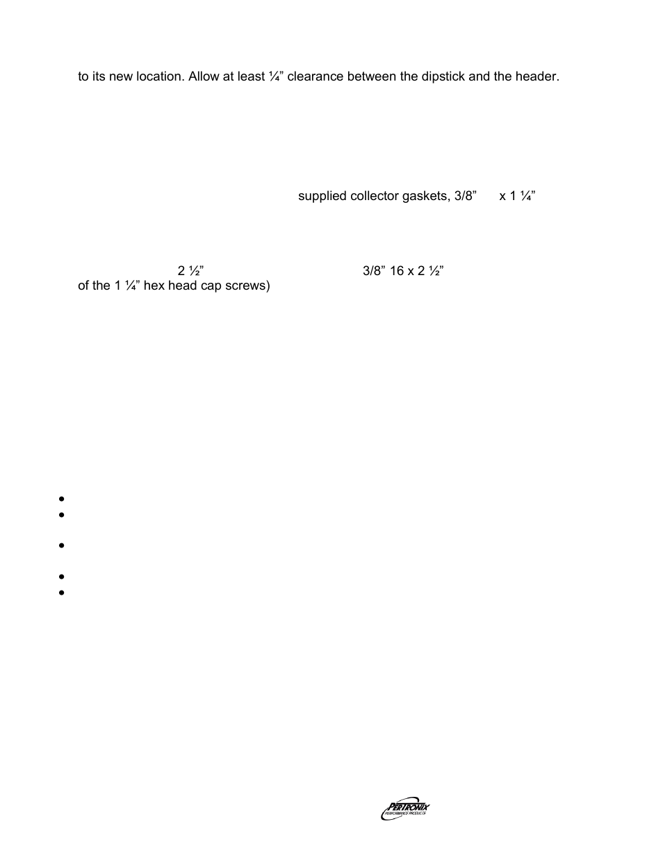 Important check list, Start the engine | PerTronix Dougs Headers D3364Y-6 User Manual | Page 3 / 8