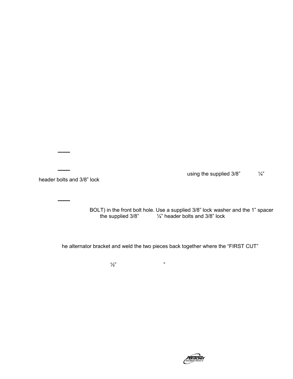 Assembly, Start the engine | PerTronix Dougs Headers D3383-2 User Manual | Page 2 / 4